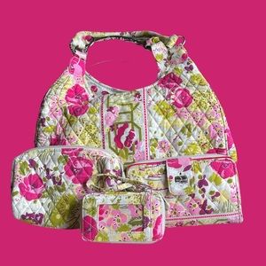 👛Vera Bradley Make Me Blush Lot👛, retired.